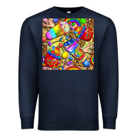 Navy lgbtq pride coffee cups with leopard seamless pattern bbs Premium Sweatshirt - BundleAndBundleShop