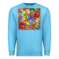 Ocean Blue lgbtq pride coffee cups with leopard seamless pattern bbs Premium Sweatshirt - BundleAndBundleShop