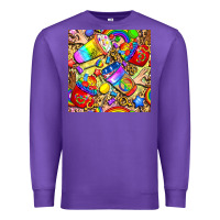 Purple lgbtq pride coffee cups with leopard seamless pattern bbs Premium Sweatshirt - BundleAndBundleShop
