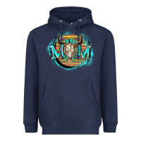 Navy Aztec mom Mother's Day Heavyweight Hoodie - FaDigitalArtStudio