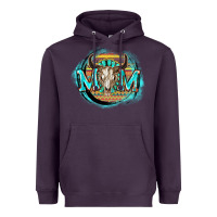 Plum Aztec mom Mother's Day Heavyweight Hoodie - FaDigitalArtStudio
