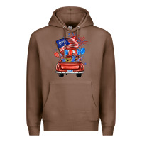 Chestnut farm truck,america flag Premium Hoodie - JahusDesignShop