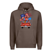 Coffee farm truck,america flag Premium Hoodie - JahusDesignShop