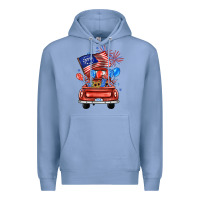 Colony Blue farm truck,america flag Premium Hoodie - JahusDesignShop