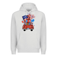 Dove Grey farm truck,america flag Premium Hoodie - JahusDesignShop