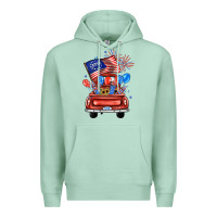 Seafoam farm truck,america flag Premium Hoodie - JahusDesignShop