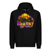 Black softball granny Premium Hoodie - OliviaCreatesArt