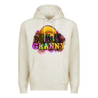 Oatmeal Heather softball granny Premium Hoodie - OliviaCreatesArt