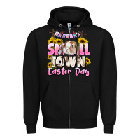 Black Small town Easter Day Zipper Hoodie - CowGirlArtShop
