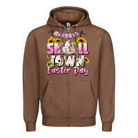 Chestnut Small town Easter Day Zipper Hoodie - CowGirlArtShop