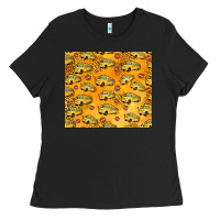 Black school bus pattern tumbler 20oz Ladies Tee - Jasminsmagicworld