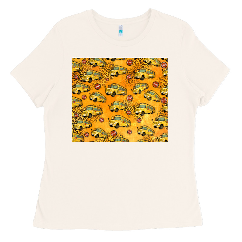 School Bus Pattern Tumbler 20oz Ladies Tee by Jasminsmagicworld | Teevron