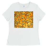 White school bus pattern tumbler 20oz Ladies Tee - Jasminsmagicworld