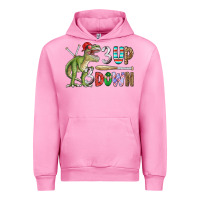 Fuchsia Pink 3 up 3 down rex Urban Hoodie - CowhideDigitalArt