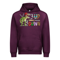 Mauve Wine 3 up 3 down rex Urban Hoodie - CowhideDigitalArt