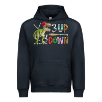 Navy 3 up 3 down rex Urban Hoodie - CowhideDigitalArt