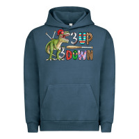 Pigment Midnight Navy 3 up 3 down rex Urban Hoodie - CowhideDigitalArt