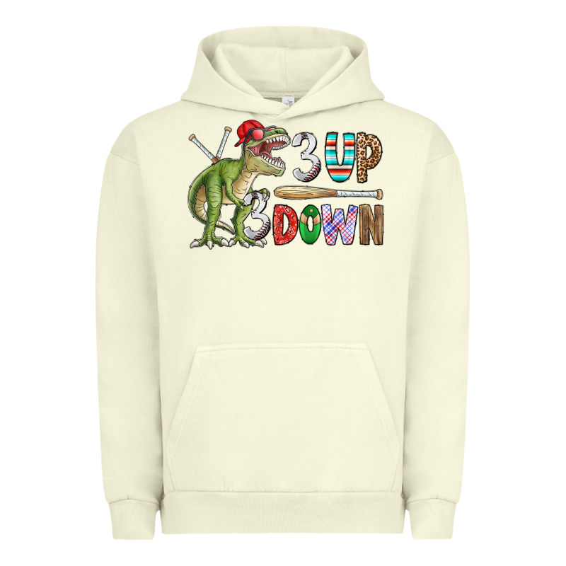 3 Up 3 Down Rex Urban Hoodie by CowhideDigitalArt | Teevron