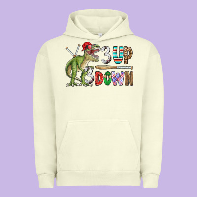 3 Up 3 Down Rex Urban Hoodie Designed By Cowhidedigitalart