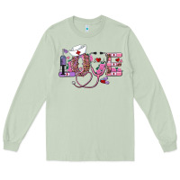 Matcha valentines day nurse love Long Sleeve Tee - RanaPortraitStore