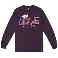 Plum valentines day nurse love Long Sleeve Tee - RanaPortraitStore