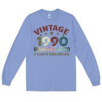 Colony Blue Vintage 1990 Limited Edition 31 Years Of Being Awesome Long Sleeve Tee - Bettercallsaul