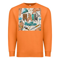 Carrot hail hustler and nail art hands with glitter polish seamless pattern b Premium Sweatshirt - BundleAndBundleShop