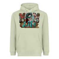 Matcha Mom life skull Mother's Day Heavyweight Hoodie - FaDigitalArtStudio
