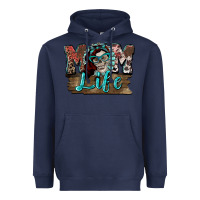 Navy Mom life skull Mother's Day Heavyweight Hoodie - FaDigitalArtStudio