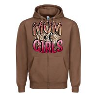 Chestnut Mom of Girls Mother's Day Zipper Hoodie - CowGirlArtShop