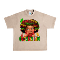 French Oak god says i am juneteenth kid Urban Heavy Tee - LillyAllenDesigns