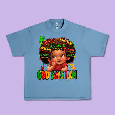 God Says I Am Juneteenth Kid Urban Heavy Tee Designed By Lillyallendesigns