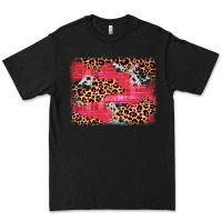 Black valentine's day cowhide leopard background Premium Tee - JahusDesignShop