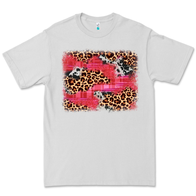 Valentine's Day Cowhide Leopard Background Premium Tee by JahusDesignShop | Teevron