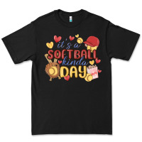 Black it's a softball kinda day Premium Tee - MaliasSmallBusiness