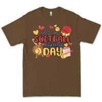 Cacao it's a softball kinda day Premium Tee - MaliasSmallBusiness