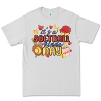 Dove Grey it's a softball kinda day Premium Tee - MaliasSmallBusiness