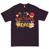 Plum it's a softball kinda day Premium Tee - MaliasSmallBusiness