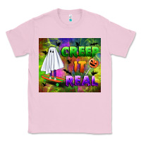 Bubblegum Pink creep it real Classic Tee - BundleAndBundleShop