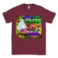 Burgundy creep it real Classic Tee - BundleAndBundleShop