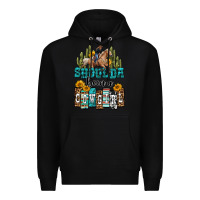 Black shoulda been a cowgirl Premium Hoodie - OliviaCreatesArt