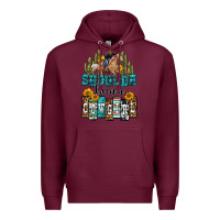 Burgundy shoulda been a cowgirl Premium Hoodie - OliviaCreatesArt