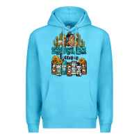 Ocean Blue shoulda been a cowgirl Premium Hoodie - OliviaCreatesArt
