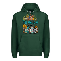 Sports Green shoulda been a cowgirl Premium Hoodie - OliviaCreatesArt
