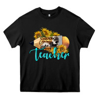 Black Western Teacher Pencil Heavy Core Tee - LillyAllenDesigns