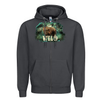 Smoke Stay wild night Grizzly Bear Zipper Hoodie - HowdyJamesFarm