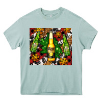 Beer Bottles With Golden Snow Heavy Core Tee | Teevron