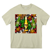 Mossy beer bottles with golden snow Heavy Core Tee - AdoDesignShop