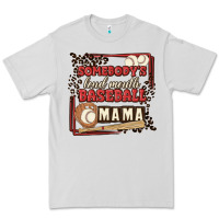 Dove Grey somebody's loud mouth baseball mama Premium Tee - MaliasSmallBusiness