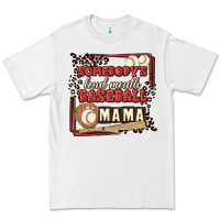 White somebody's loud mouth baseball mama Premium Tee - MaliasSmallBusiness